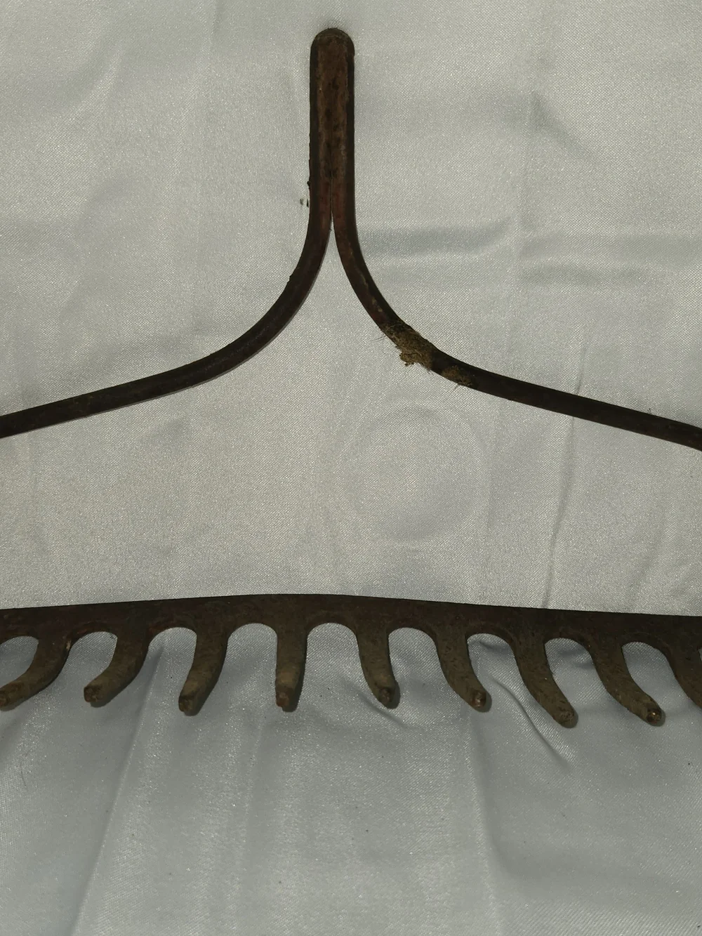 Rustic Brown Metal Wall Rake Decor by